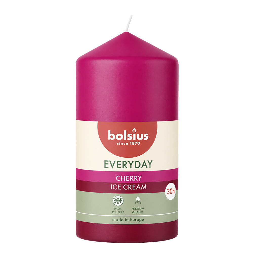 Vela Pilar Everyday 110x58mm Gelado Cereja 30h