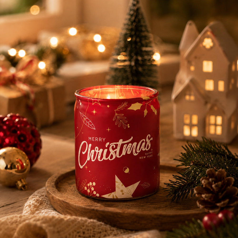 Vela Copo Aromático 82x68mm Feliz Natal 23h