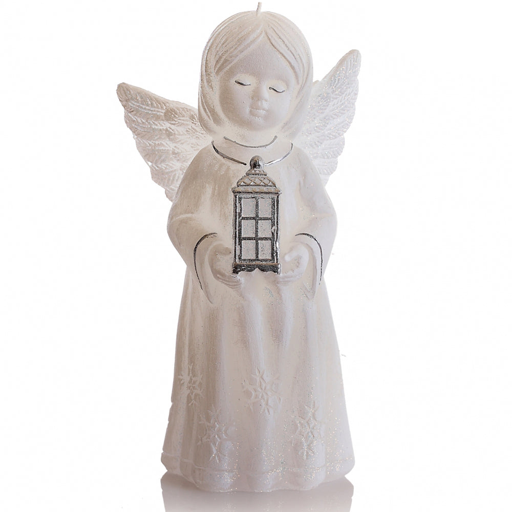 Vela Figura Anjo Belém 170mm Branca