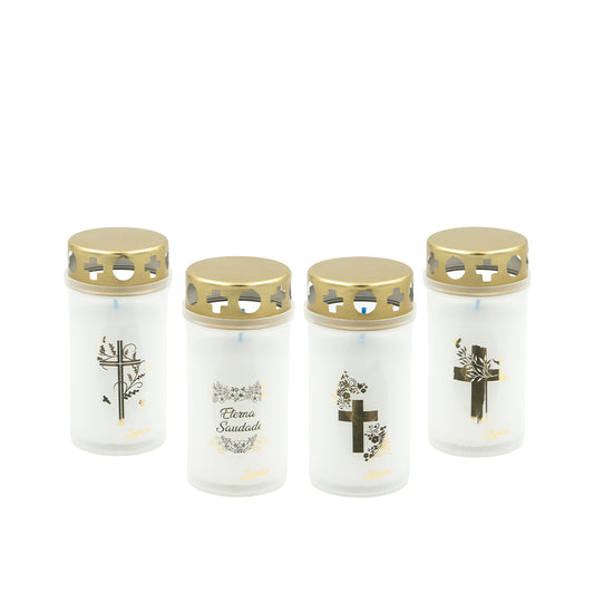 Vela Círio 30L Motivo Sortido Pack.4 100gr