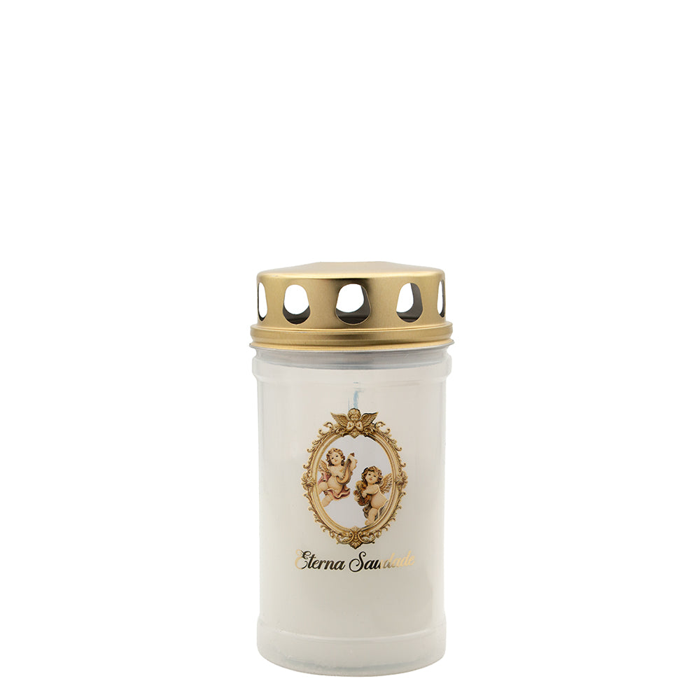 Vela Círio 30LL Motivo Planeta Anjos Dourado 160gr