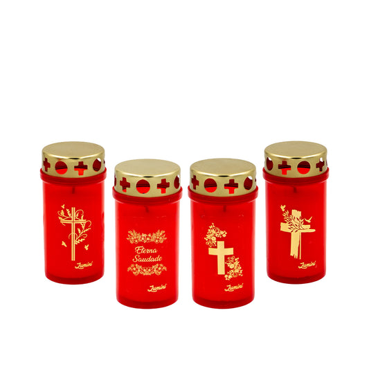 Vela Círio 30L Motivo Sortido Pack.4 100gr