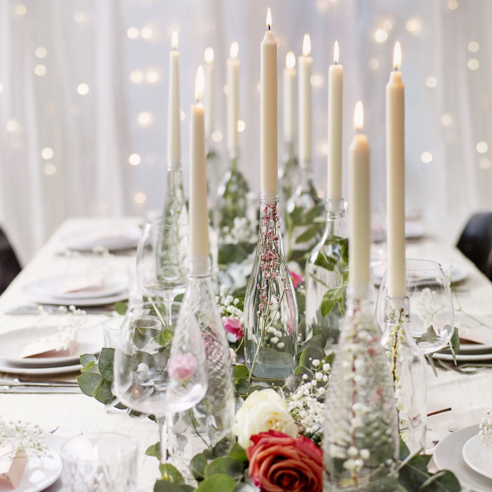 Velas Cónicas 240x23mm Branca Pack.100 / 7h