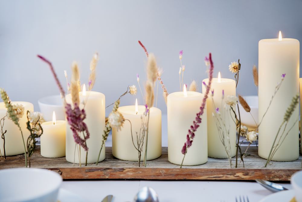 Vela Pilar 170x68mm Marfim Pack.12 / 62h