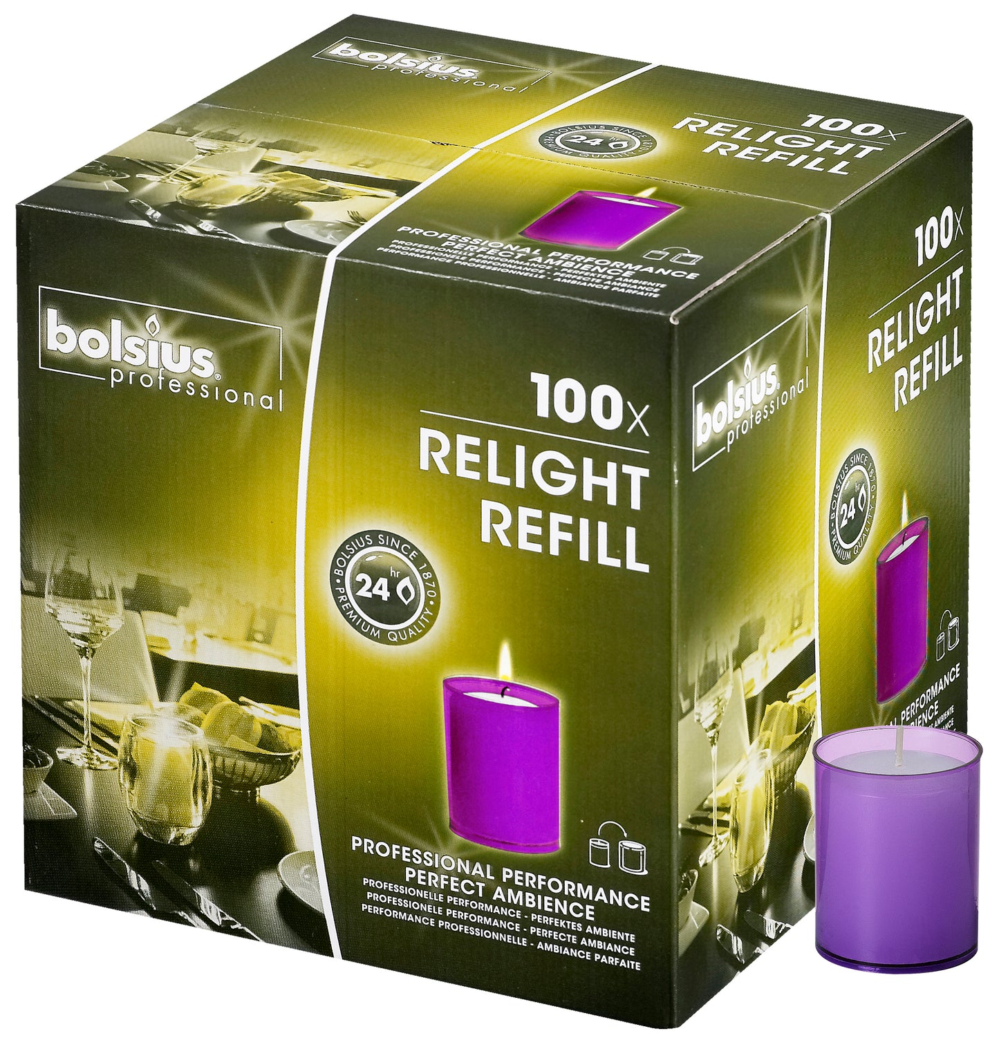 Recarga Relight 64x52mm Lilás  Pack.100 / 24h