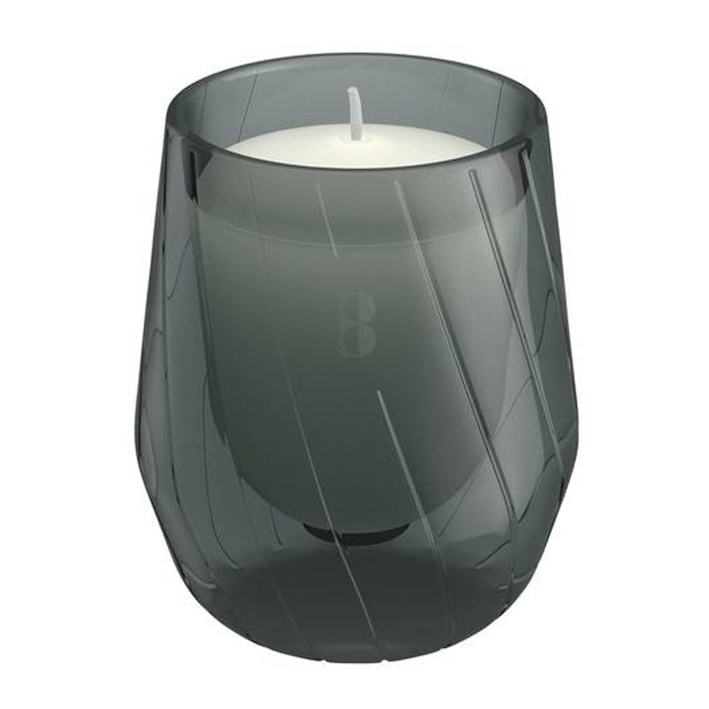 Porta Velas Vidro Cinza Pack.4
