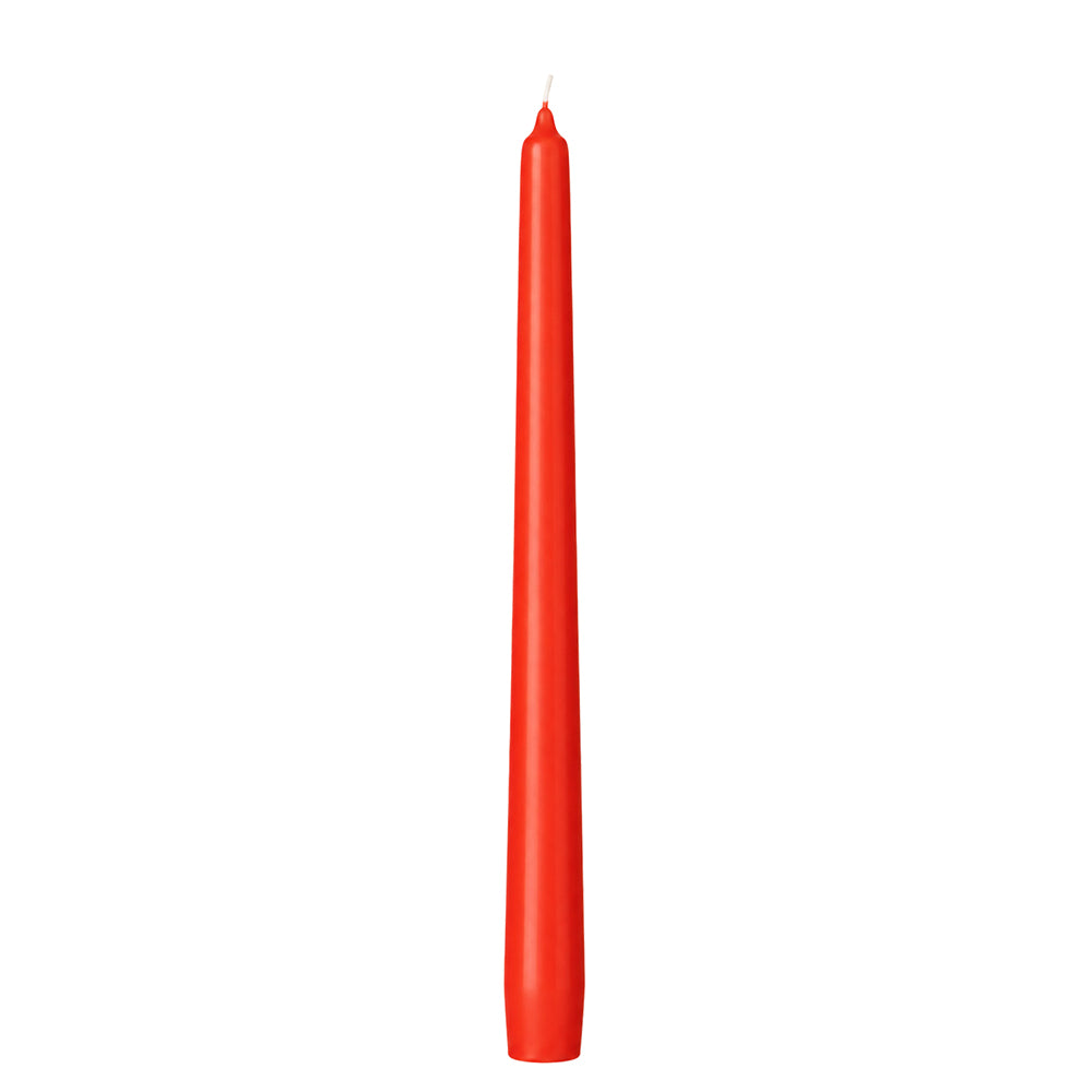 Vela Cónica Essentials 245x24mm Pack.8 Vermelho Delicado 7h