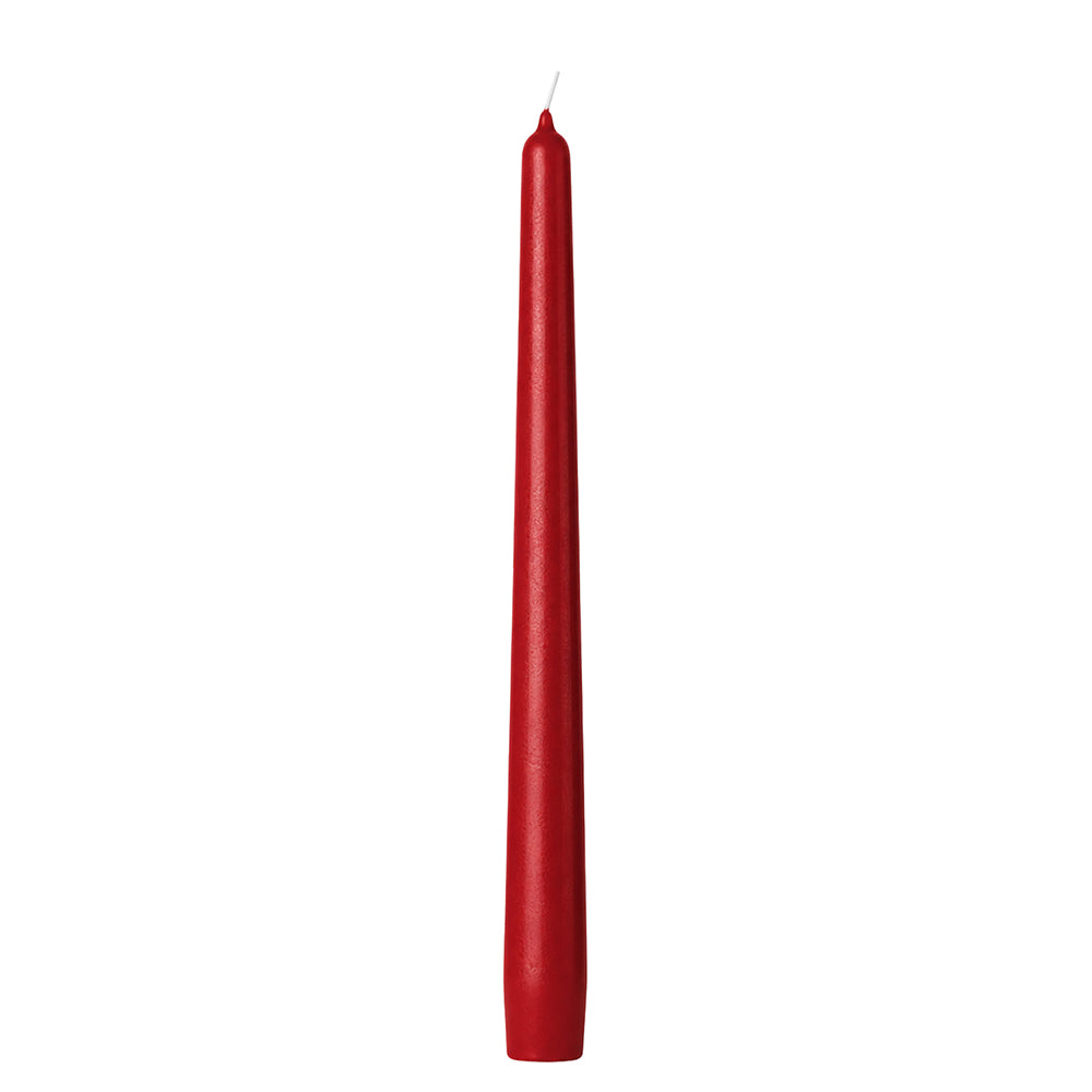 Vela Cónica Essentials 245x24mm Pack.8 Vermelho Veludo 7h