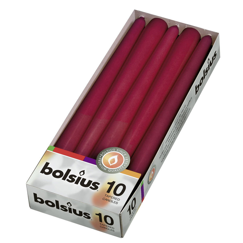 Vela Cónica 245x24mm Pack.10 Bordeaux 7,5h