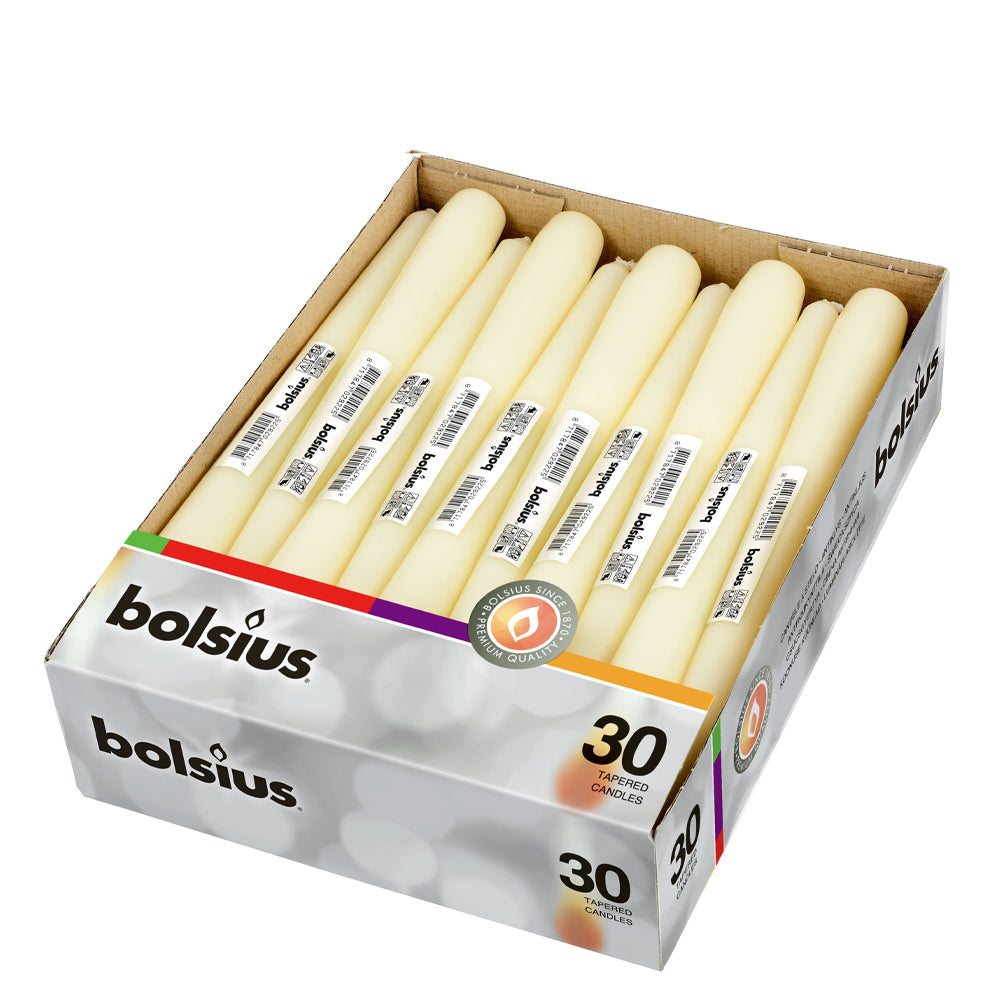 Vela Cónica 245x24mm Pack.30 Marfim 7h