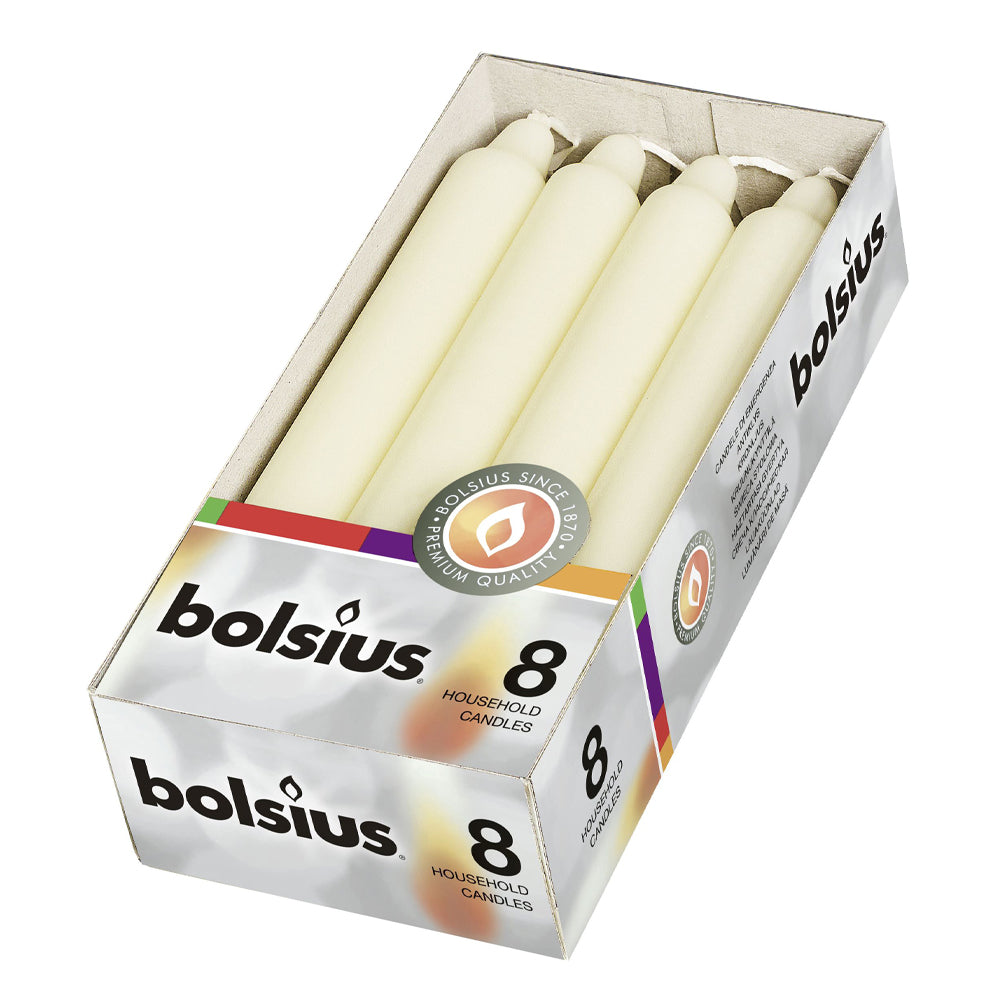 Vela Cónica 180x21.3mm Pack.8 Marfim 6h