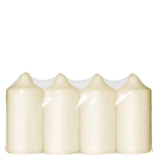 Vela Pilar 118x56mm Pack.4 Marfim