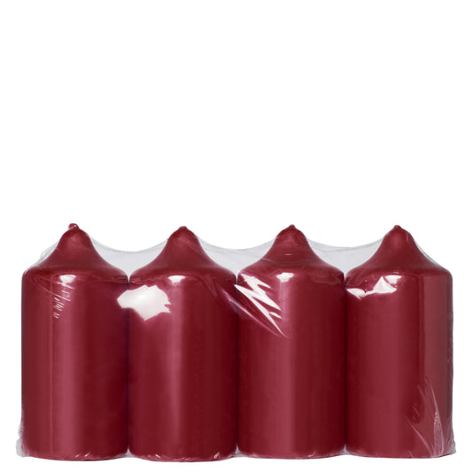 Vela Pilar 118x56mm Pack.4 Bordeaux