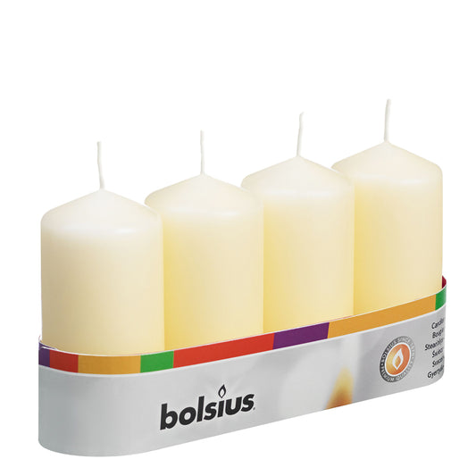 Vela Pilar 100x48mm Pack.4 Marfim 20h
