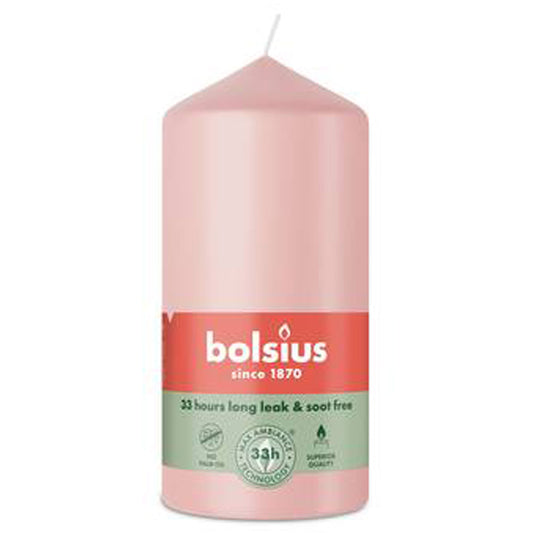 Vela Pilar 120x58mm Rosa Nublado 33h