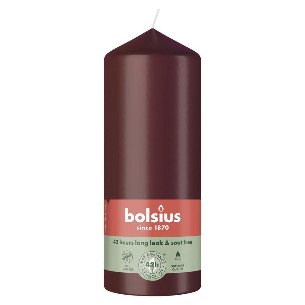 Vela Pilar 150x58mm Vermelho Veludo 42h