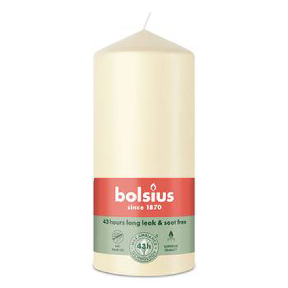 Vela Pilar 130x68mm Pérola Suave 43h