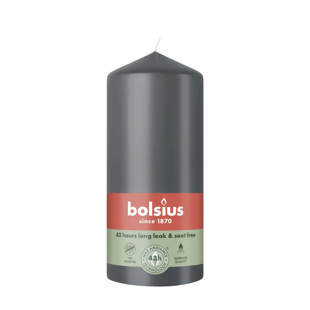 Vela Pilar 130x68mm Cinza Tempestuoso 43h