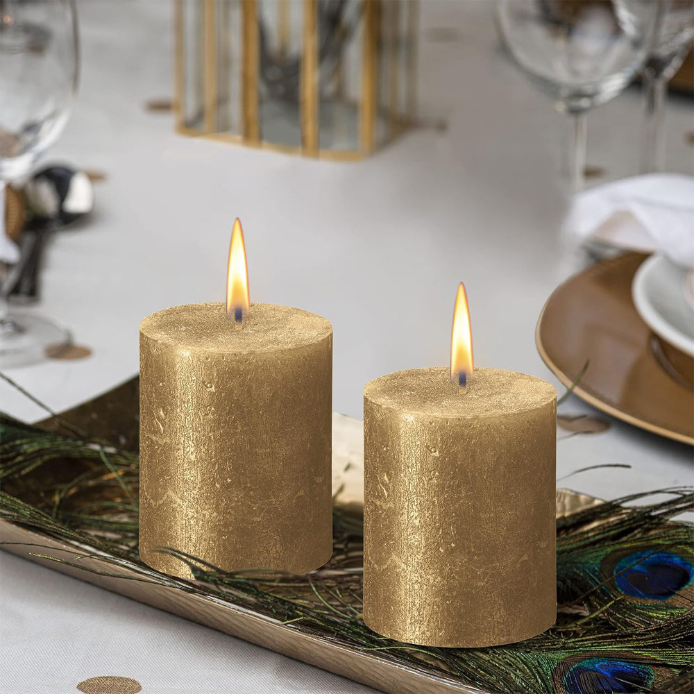 Vela Pilar Shimmer 190x68mm Dourado 85h