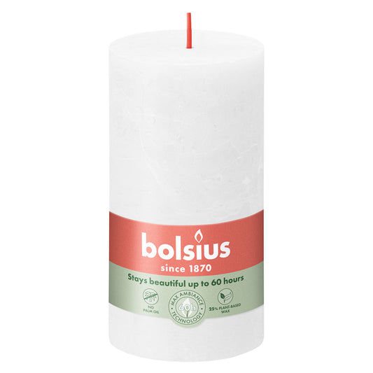 Vela Pilar Rústica 130x68mm Branco Suave 60h