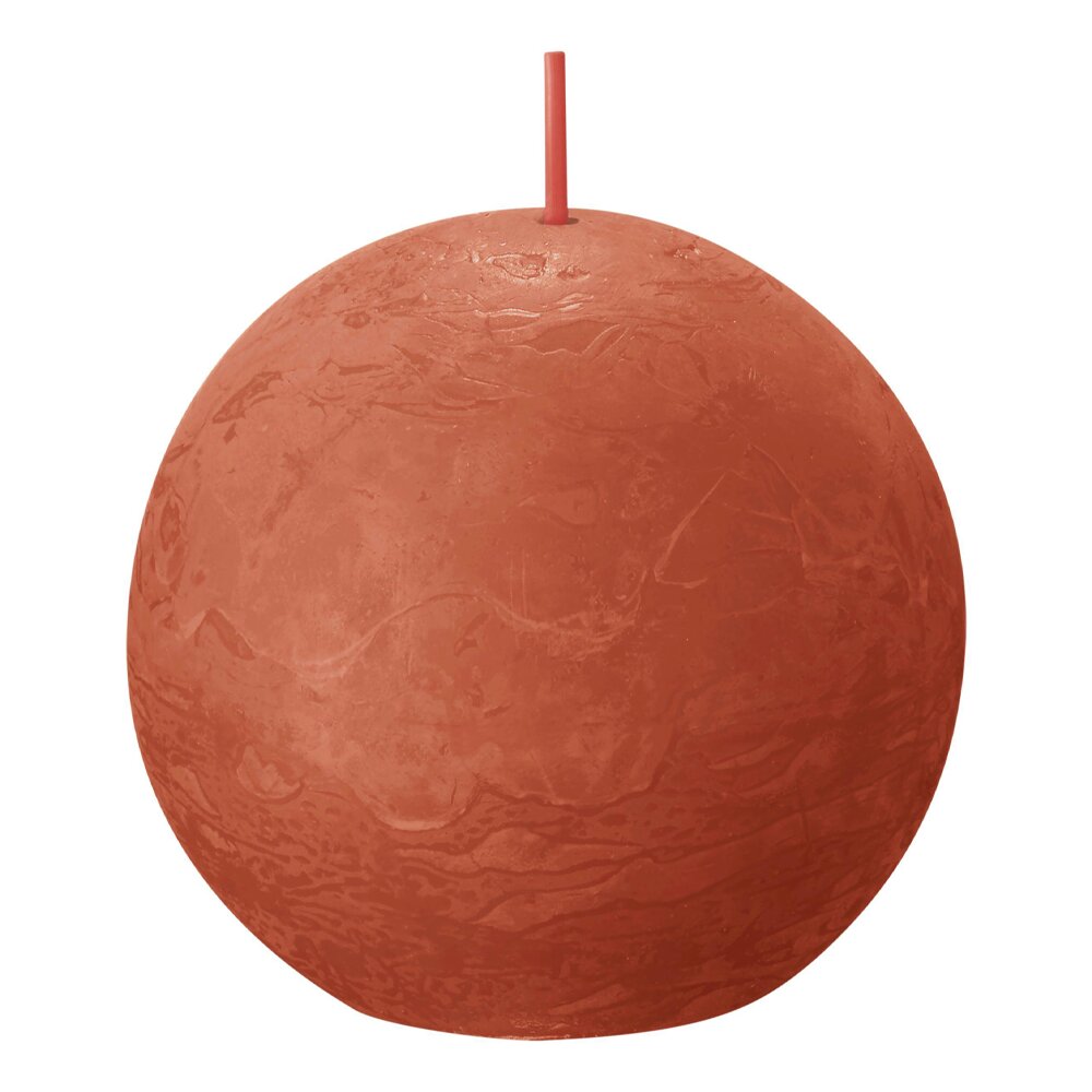 Vela Bola Rústica 76mm Laranja 25h