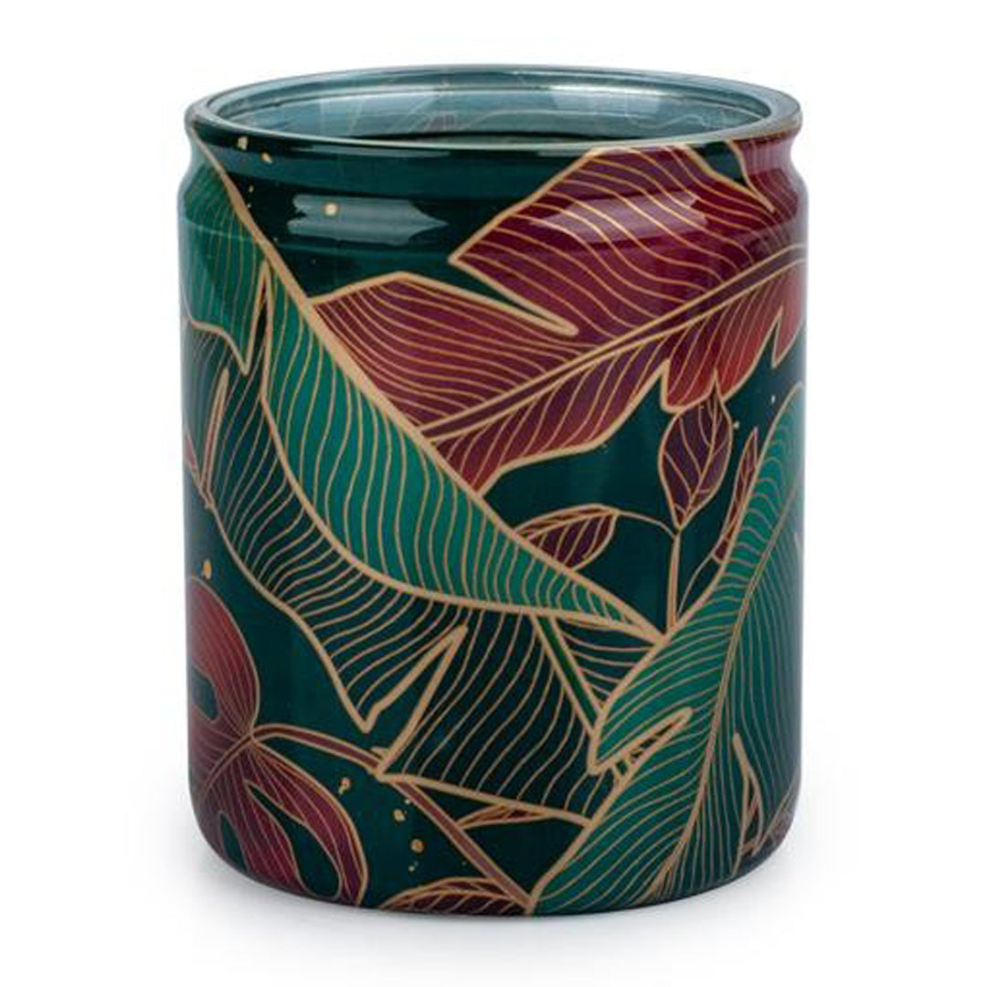 Vela Copo Aromático 82x68mm Folhas Verdes 20h