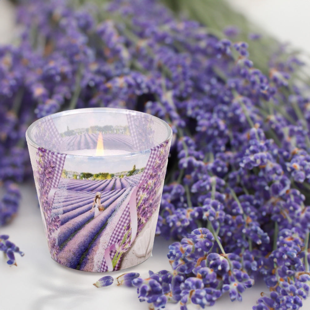 Vela Copo Aromático Beijo de Lavanda 30h