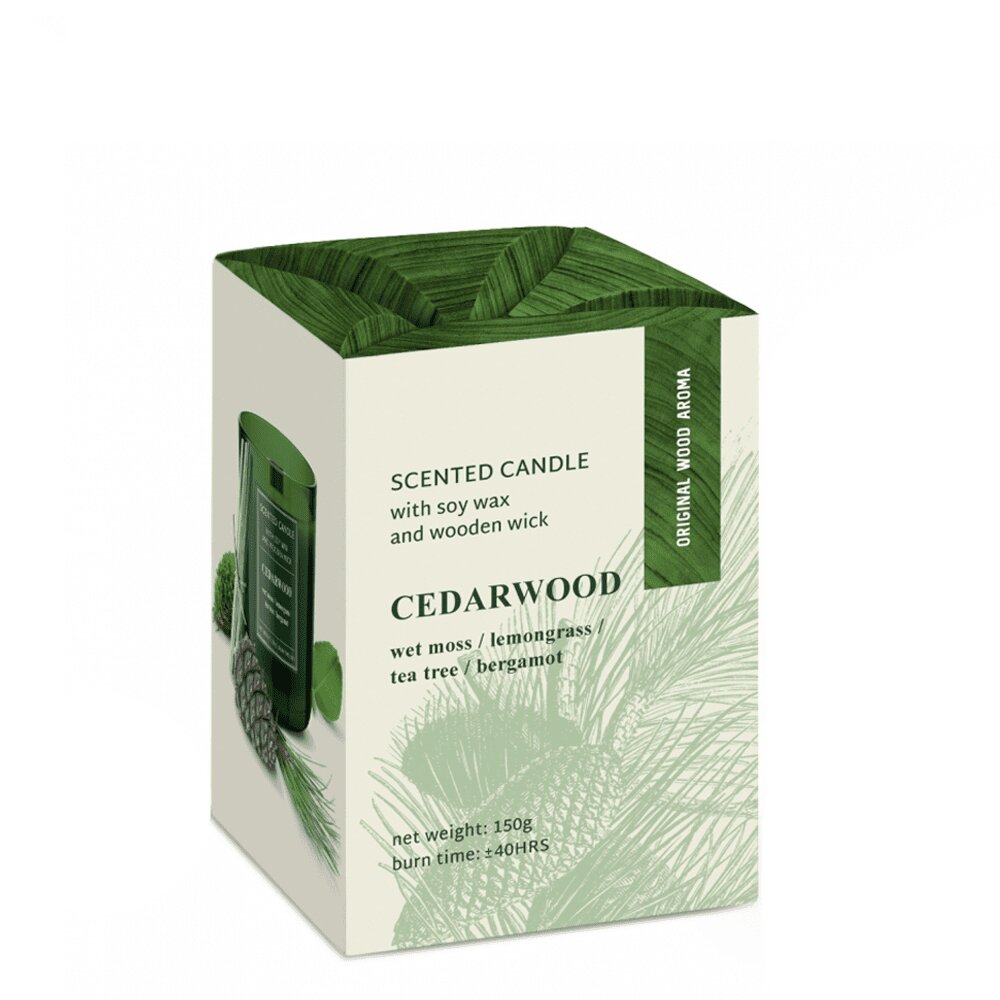 Vela Copo Aromático Wood Cedarwood 40h