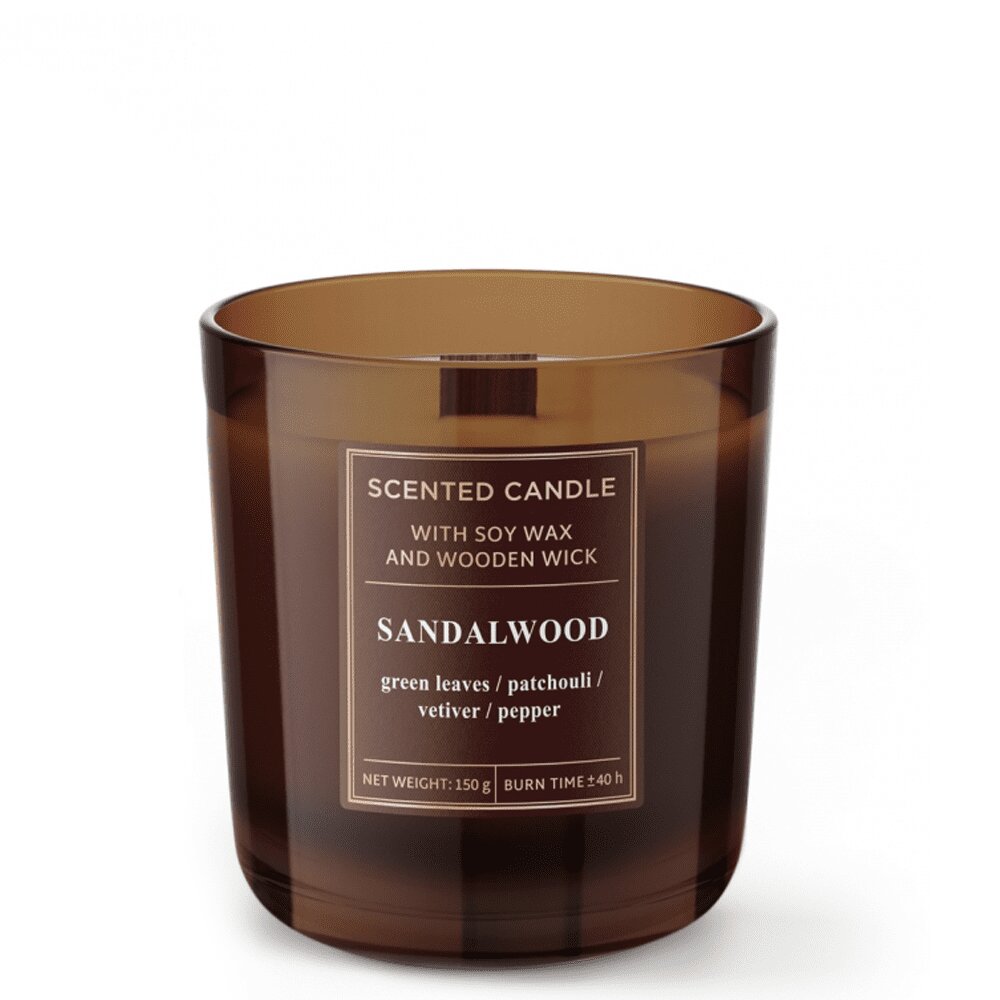 Vela Copo Aromático Wood Sandalwood 40 h