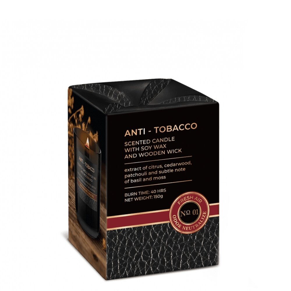 Vela Copo Aromático Anti-Tabaco 40 h