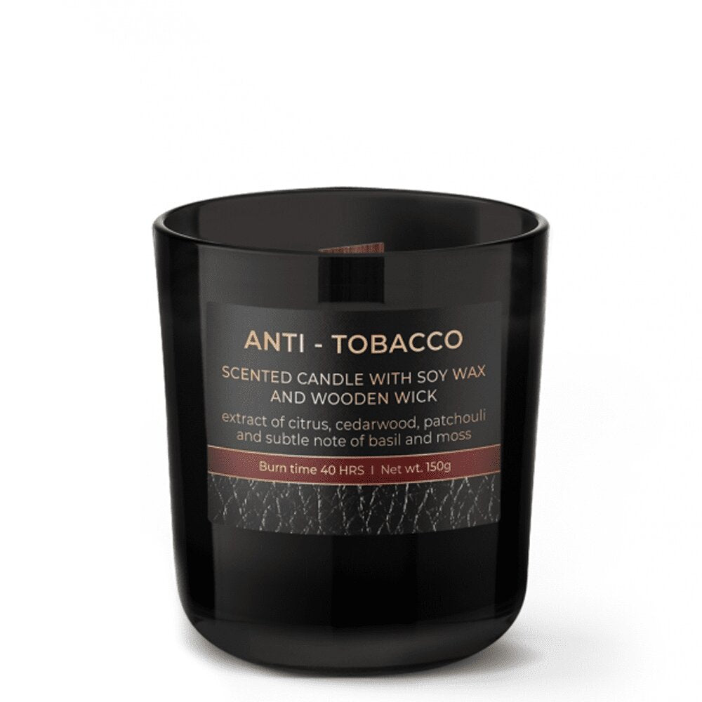 Vela Copo Aromático Anti-Tabaco 40 h