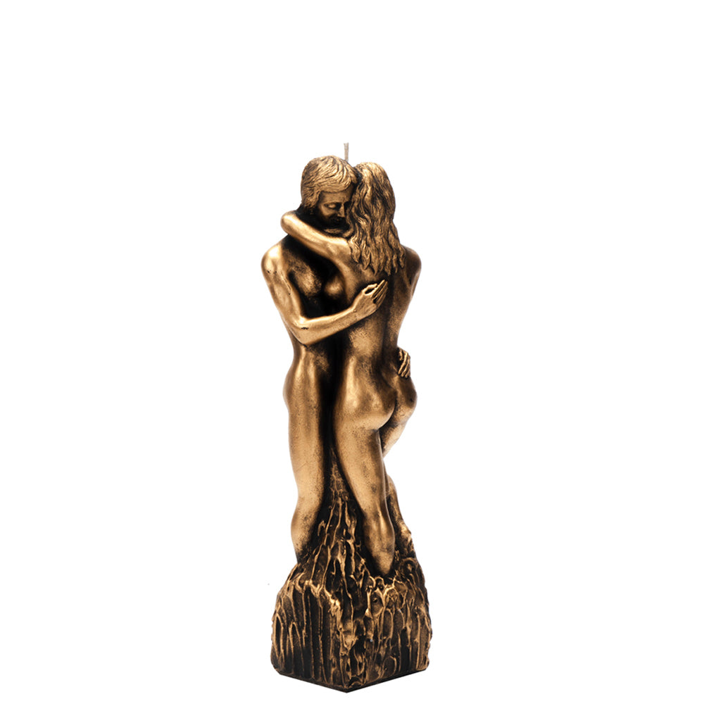 Vela Figura Casal 250mm Dourada