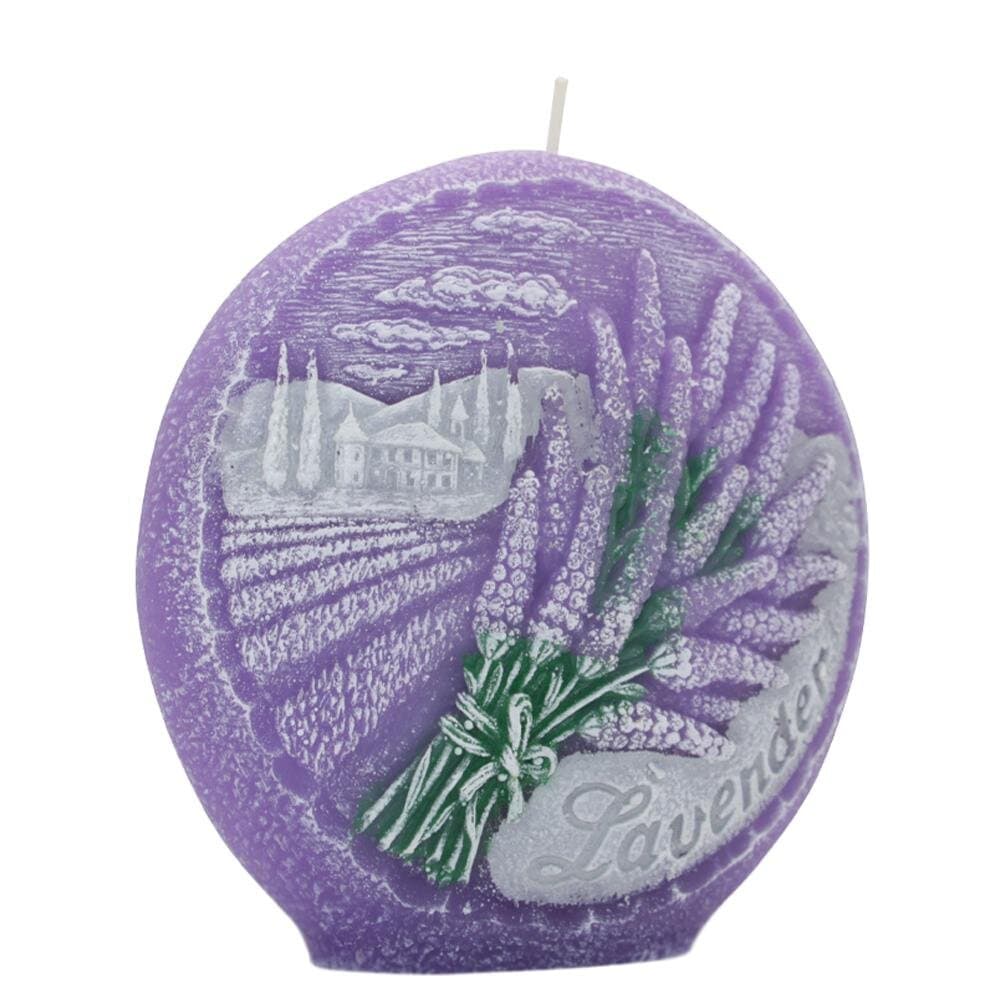 Vela Disco Lavanda 130mm 44 h