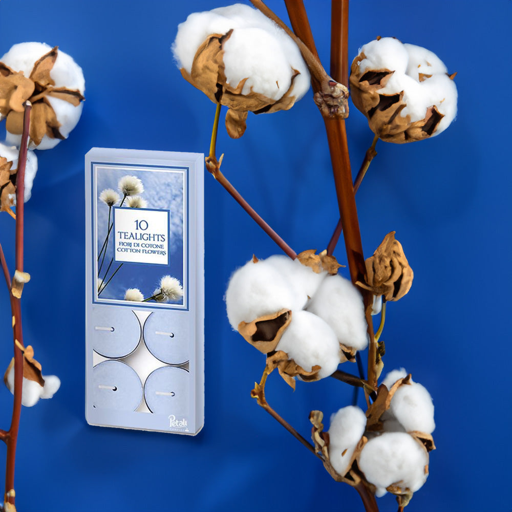 Vela Tealight Aromático Flor de Algodão Pack.10