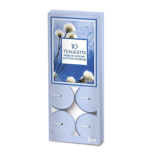 Vela Tealight Aromático Flor de Algodão Pack.10