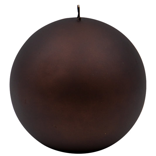 Vela Bola Velvet Firenze120mm Castanha 40h