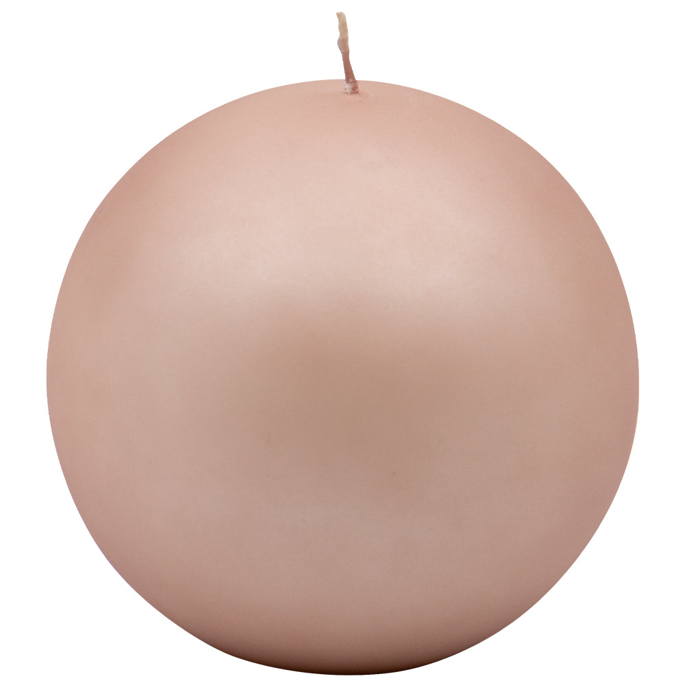 Vela Bola Velvet Firenze 120mm Rosa Claro 40h