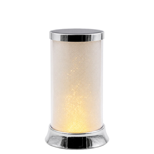 Vela Candeeiro Solar Glitter Prateado 1041