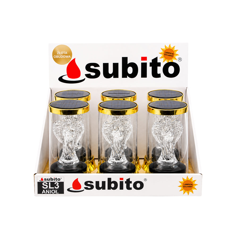 Vela Candeeiro Solar Anjo Dourado 1049