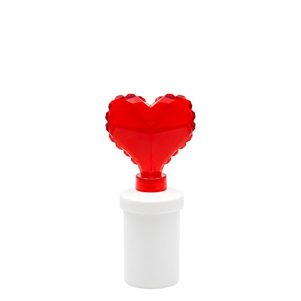 Vela Cirio LED Coração Vermelho
