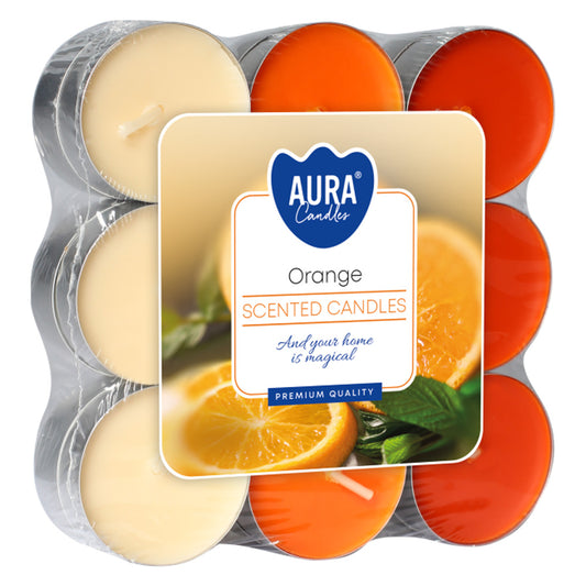 Vela Tealight Aromática Laranja Pack.18