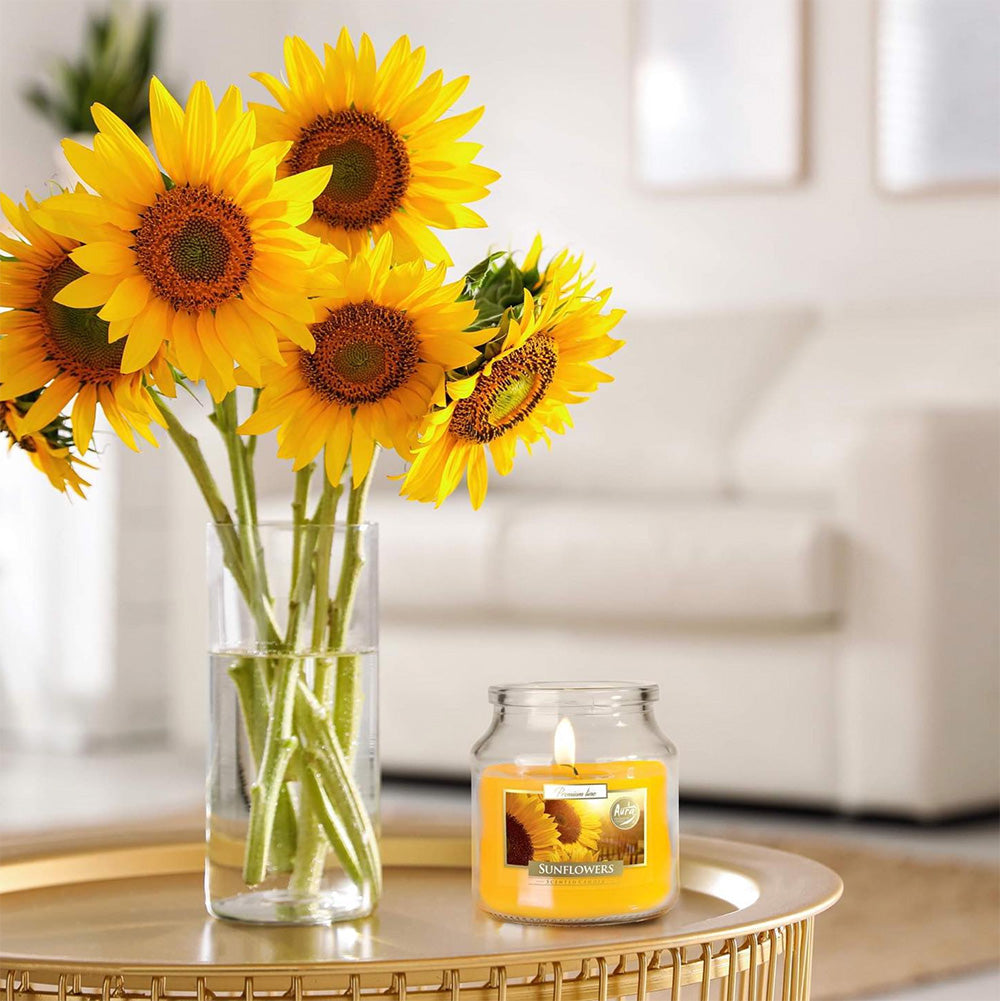 Vela Frasco Aromático SND71 Girassol 28 h