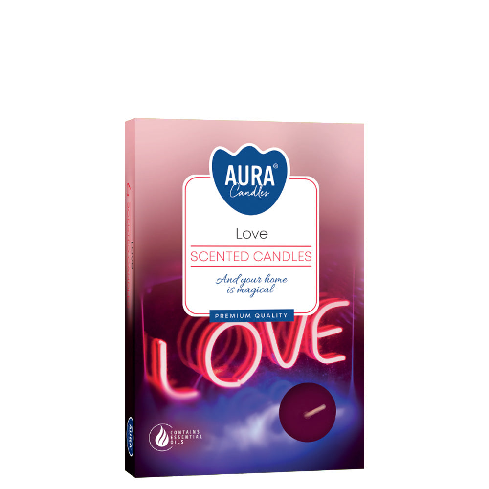 Vela Tealight Aromática Pack.6 Amor 4h