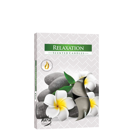 Vela Tealight Aromática Relaxamento Pack.6