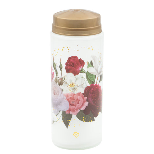 Candeeiro Vidro Elétrico V28120 120 Dias Branco Flores