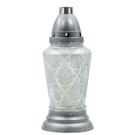 Vela Candeeiro Vidro VS702 Floral (Recarga 0140)