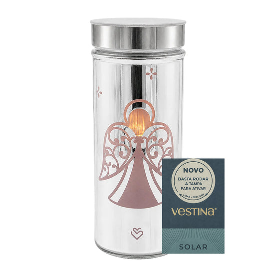 Vela Candeeiro Solar VSS35 Anjo Belém