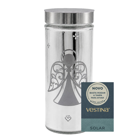 Vela Candeeiro Vidro Solar VSS35Anjo bELÉM